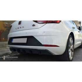 Jupe de parechocs arrière Diffuseur adaptable à Seat Leon 5F FR 5 portes Facelift 20172020 ABS