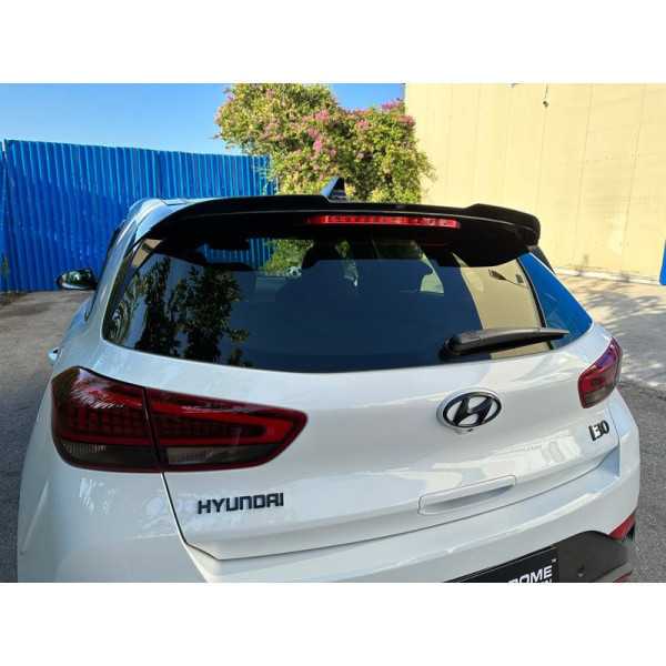 Becquet de toit Spoiler Cap sur mesure pour Hyundai i30 III  NLine 2017 ABS Noir brillant