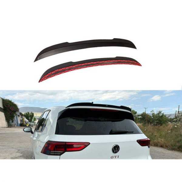 Becquet de toit Spoiler Cap sur mesure pour Volkswagen Golf VIII CD1 GTI  R 2020 ABS Noir brillant