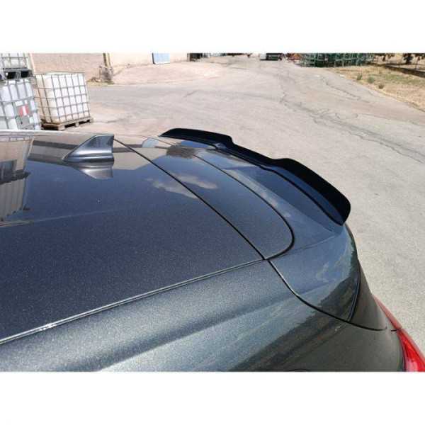 Becquet de toit Spoiler Cap sur mesure pour Ford Focus IV STSTLine HB 2018 ABS Noir Luisant