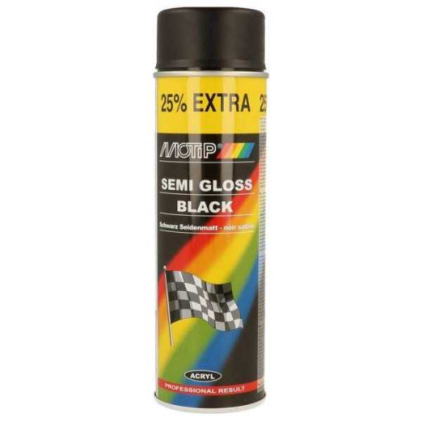 Laque Motip Rallye  Noir brillant satiné  500ml