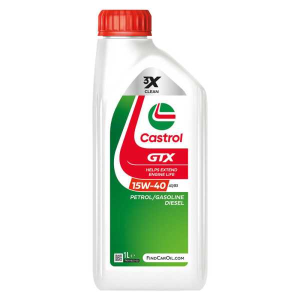 Castrol GTX huile moteur 15W40 A3B3 1Litre