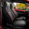 Housse de sièges 'CityBug' universel en cuirtextile 'Comfortline' NoirRouge  9pièces  adapté aux SideAirbags