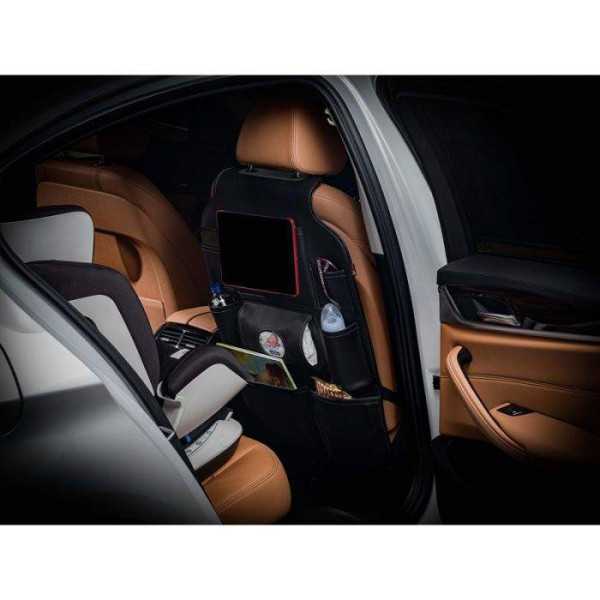 Organisateur de siège arrière universel  Cuir PVC noir