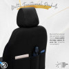 Housse de sièges universel en suedecuirtextile 'Iconic' NoirBleu 11...