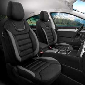 Housse de sièges universel en suedecuirtextile 'Iconic' NoirGris 11...