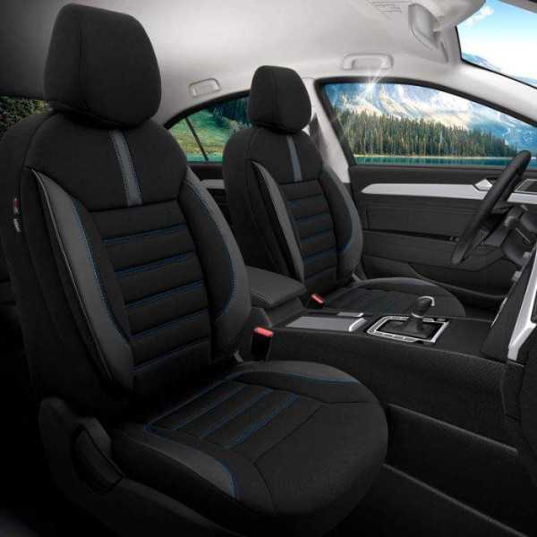 Housse de sièges universel en textilecuir 'Limited' Noir + Coutures...