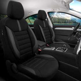Housse de sièges universel en textilecuir 'Limited' Noir + Coutures...