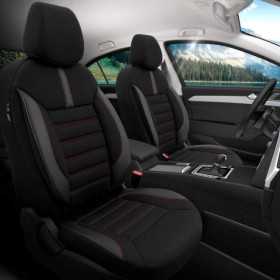 Housse de sièges universel en textilecuir 'Limited' Noir + Coutures...
