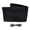 Housse de volant universel Classic  Cuir PVC noir + Couture gris laçage
