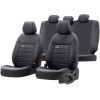 Ensemble de housses de siège universelles en cuir Premium Noir  11 pièces  convient aux airbags latéraux