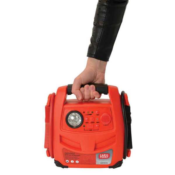 Démarreur 2en1 LED 12V7AH | CARPOINT | Chargeur de Batterie