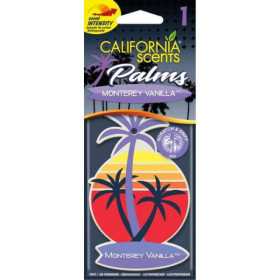 Désodorisant California Scents Palm Tree  Vanille Monterey  1 pièce