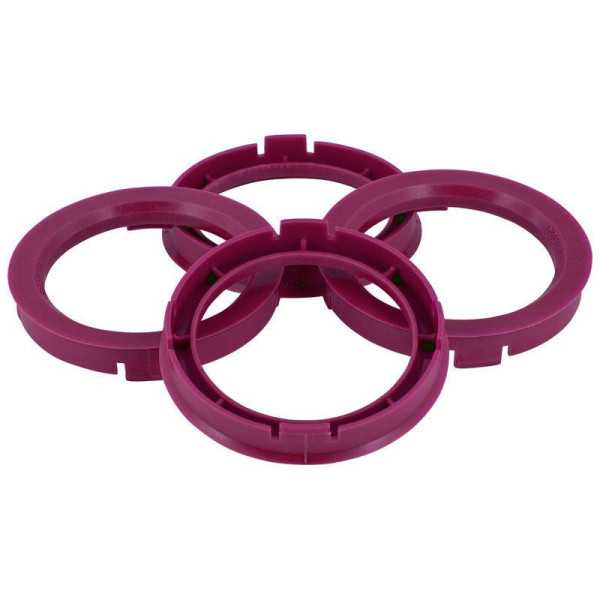 Set Anneaux de Centrage TPI  76.066.1mm  Violet