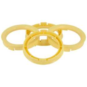 Set Anneaux de Centrage TPI  74.158.1mm  Jaune Citron
