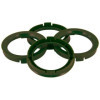 Set Anneaux de Centrage TPI  73.065.1mm  Vert Olive