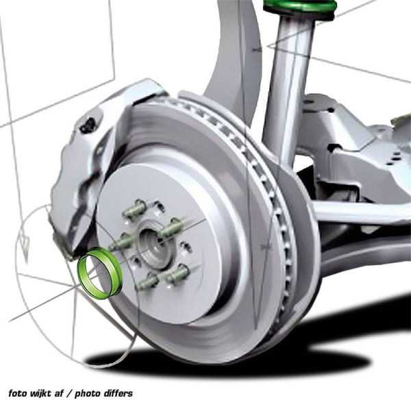 Set Anneaux de Centrage TPI 73.056.1mm Rouge Rubis | TPI | Bague de...