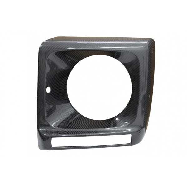 Couvertures Phares Fibre Carbone pour Mercedes Classe G W463 1989-2...