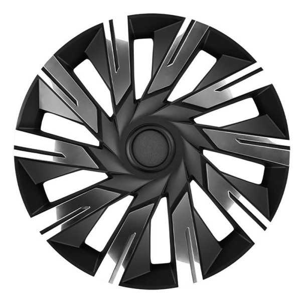 Jeu d'enjoliveurs JTec Tecna 15 pouce chromenoir