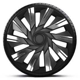 Jeu d'enjoliveurs JTec Tecna 15 pouce chromenoir | J-tec | Enjolive...