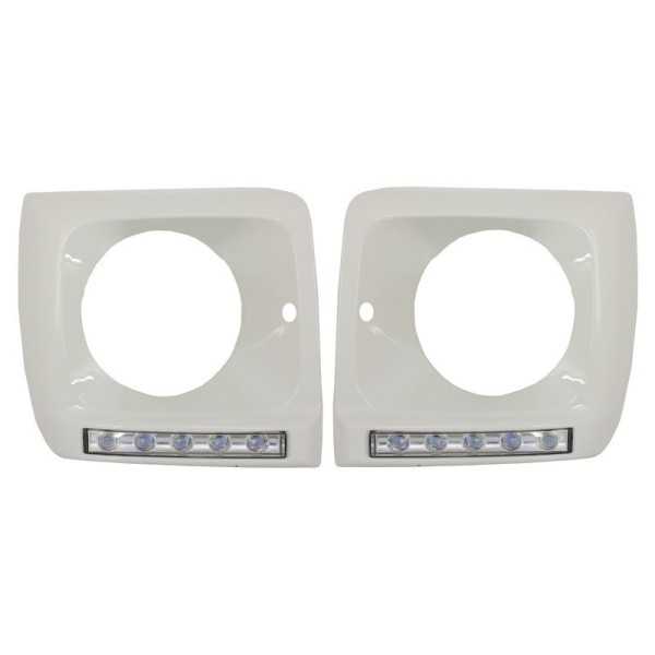 Phares Couvre Feux Diurnes DRL Blanc LED pour Mercedes W463 89-12 G65 Look