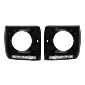 Couvre pour Mercedes G W463 89-12 LED DRL Chrome G65 Look Noir
