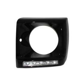 Couvre pour Mercedes G W463 89-12 LED DRL Chrome G65 Look Noir | Ki...