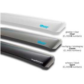 Déflecteurs latéraux montage transparent pour Audi A4 berlineavant ...