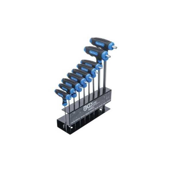 Jeu de clÃ©s Ã  poignÃ©e en T Profil T pour Torx T10 T50 9 piÃ¨ces