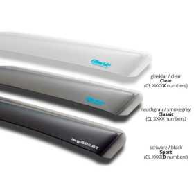 Déflecteurs latéraux Dark pour Toyota Hilux 2 portes Xtra CabSingle...