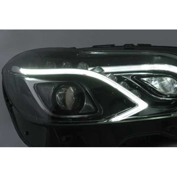 Phares LED pour Mercedes Classe E W212 2009-2012 Facelift Design | ...