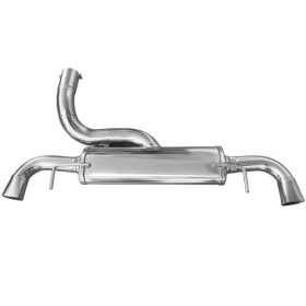 Pot déchappement double sport 100% acier inoxydable pour Opel Astra J OPC 2.0T 280pk 2012 hors sorties déchappement