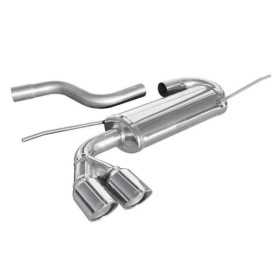 Pot déchappement sport 100% inox pour Audi A3 8P 2.0 TDi 140pk 2003 2x80mm XRace