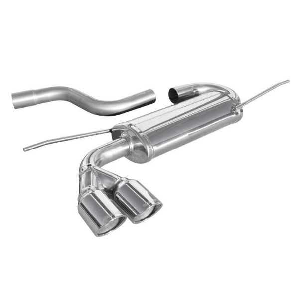 Pot déchappement sport 100% inox pour Audi A3 8P 2.0 TDi 140pk 2003 2x80mm XRace
