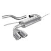 Pot déchappement sport 100% inox pour Audi A3 8P 2.0 TDi 140pk 2003 2x80mm XRace