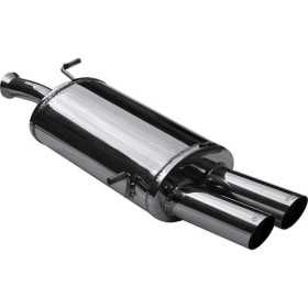 Pot déchappement sport 100% inox pour Peugeot 307 SW 2.0 16v 138pk 2002 2x80mm Racing