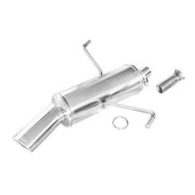 Pot déchappement sport 100% inox adaptable sur Peugeot 206 SW 2.0 16v 136pk 120x80mm