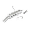 Pot déchappement sport 100% inox adaptable sur Peugeot 206 SW 2.0 16v 136pk 120x80mm