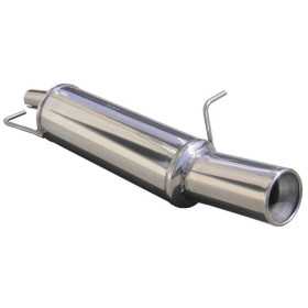 Pot déchappement sport 100% inox pour Ford Fiesta 1.6 16v S 100pk 2005 102mm