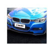 Aileron avant universel Simoni Racing Lip Splitter  3 pièces  ABS noir