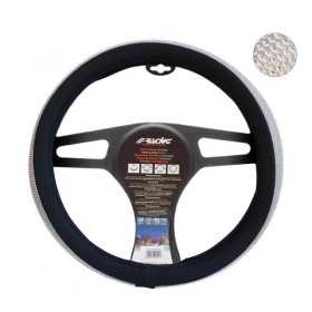 Couvre Volant Simoni Racing Diamonds  3739cm  EcoCuir Noir