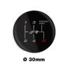 Simoni Racing Pommeau de levier de vitesse 5 vitesses FFast marche arrière en bas à droite Ø30mm
