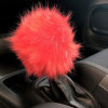 Simoni Racing Couvre Pommeau De Vitesse Fluffy Fur  Rouge