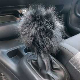Simoni Racing Couvercle De Pommeau De Levier De Vitesse Fluffy Fur  Noir