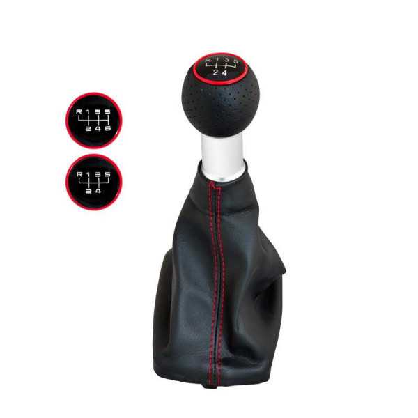 Pommeau de levier de vitesse Simoni Racing OEM pour Audi A3 8L 19962003  Cuir noir  2 modèles de changement de vitesse