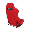 Siège sport Simoni Racing en tissu Miky rouge réglable à gauche et ...
