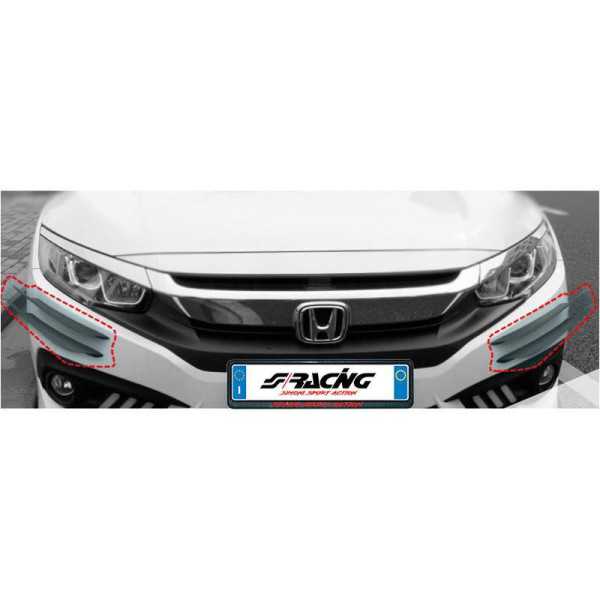 Simoni Racing Set parechocs avant universel Canards noir 4 pièces |...