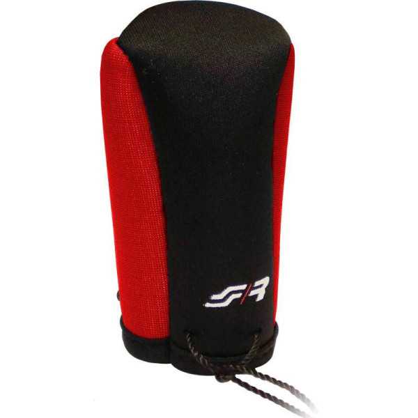 Couvre Pommeau de Vitesse Simoni Racing  NoirRouge  Logo SR