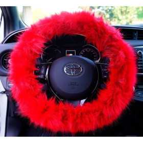 Couvre Volant Simoni Racing Fluffy Fur 3739cm Rouge | S/Racing | Co...