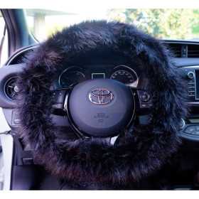 Couvre Volant Simoni Racing Fluffy Fur 3739cm Noir | S/Racing | Cou...